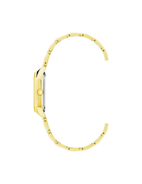Reloj Anne Klein Octagonal Shaped Metal Bracelet Watch | Mujer | Dorado con Esfera Nácar Rosa