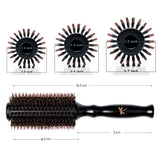 Belula Cepillo Redondo 2" con Cerdas de Jabalí para Brushing + Accesorios