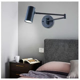 Lámpara de pared led moderna plegable ajustable para dormitorio Negro Openbox