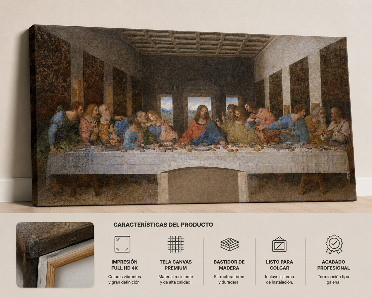 Cuadro Canvas Reproducción "La Última Cena" – Leonardo da Vinci