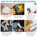 Set para hacer churros y rellenar churreras con recetario gratuito