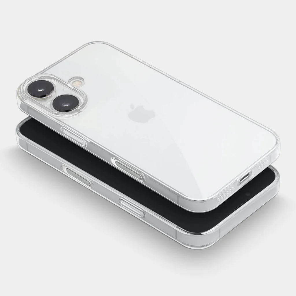 Funda Transparente Premium + Glass Screen Pro para iPhone 16 | Pack Protección Completa | Antiamarilleo | Ultrafina