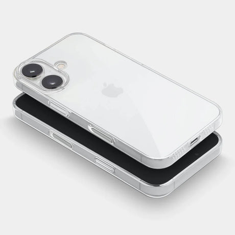 Funda Transparente Premium + Glass Screen Pro para iPhone 16 | Pack Protección Completa | Antiamarilleo | Ultrafina