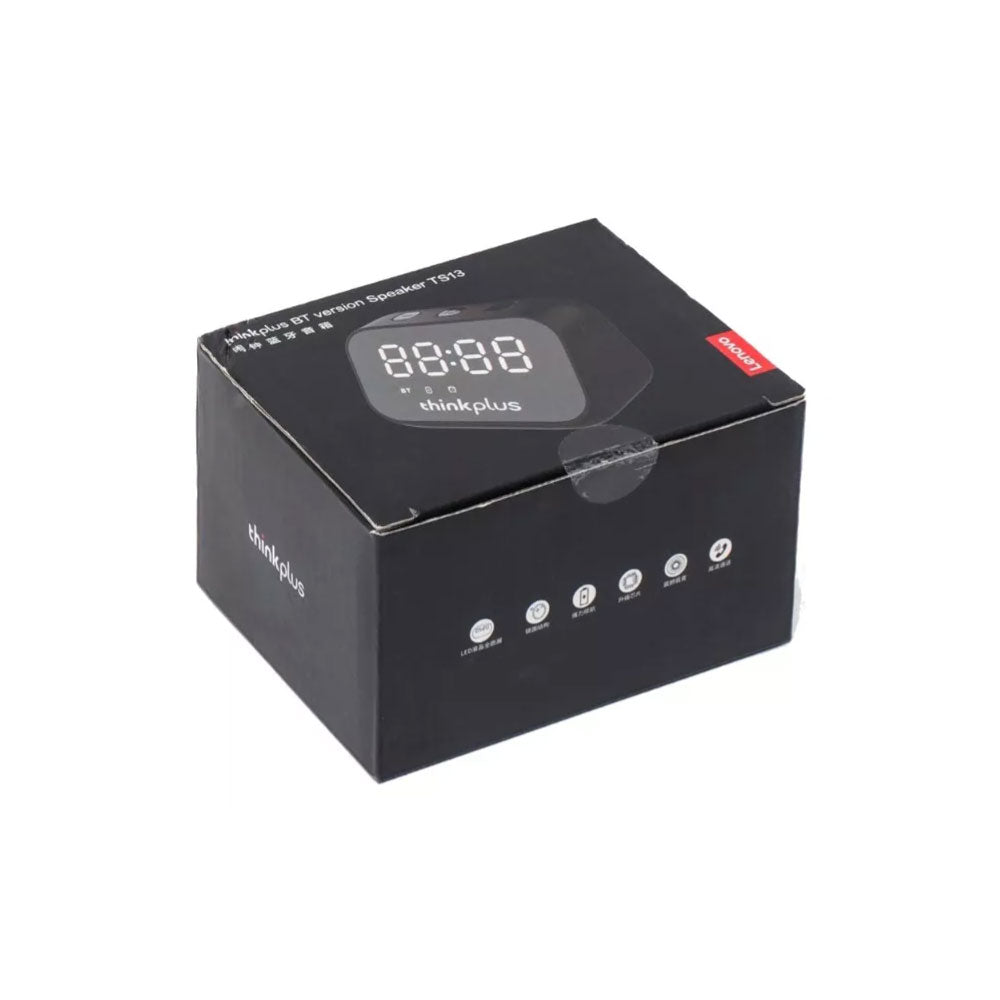 Parlante Con Reloj Lenovo Con Ts13 Black Color Negro OPENBOX