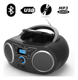 Reproductor Portátil Wiithink Bluetooth / Radio FM / CD / USB – Negro