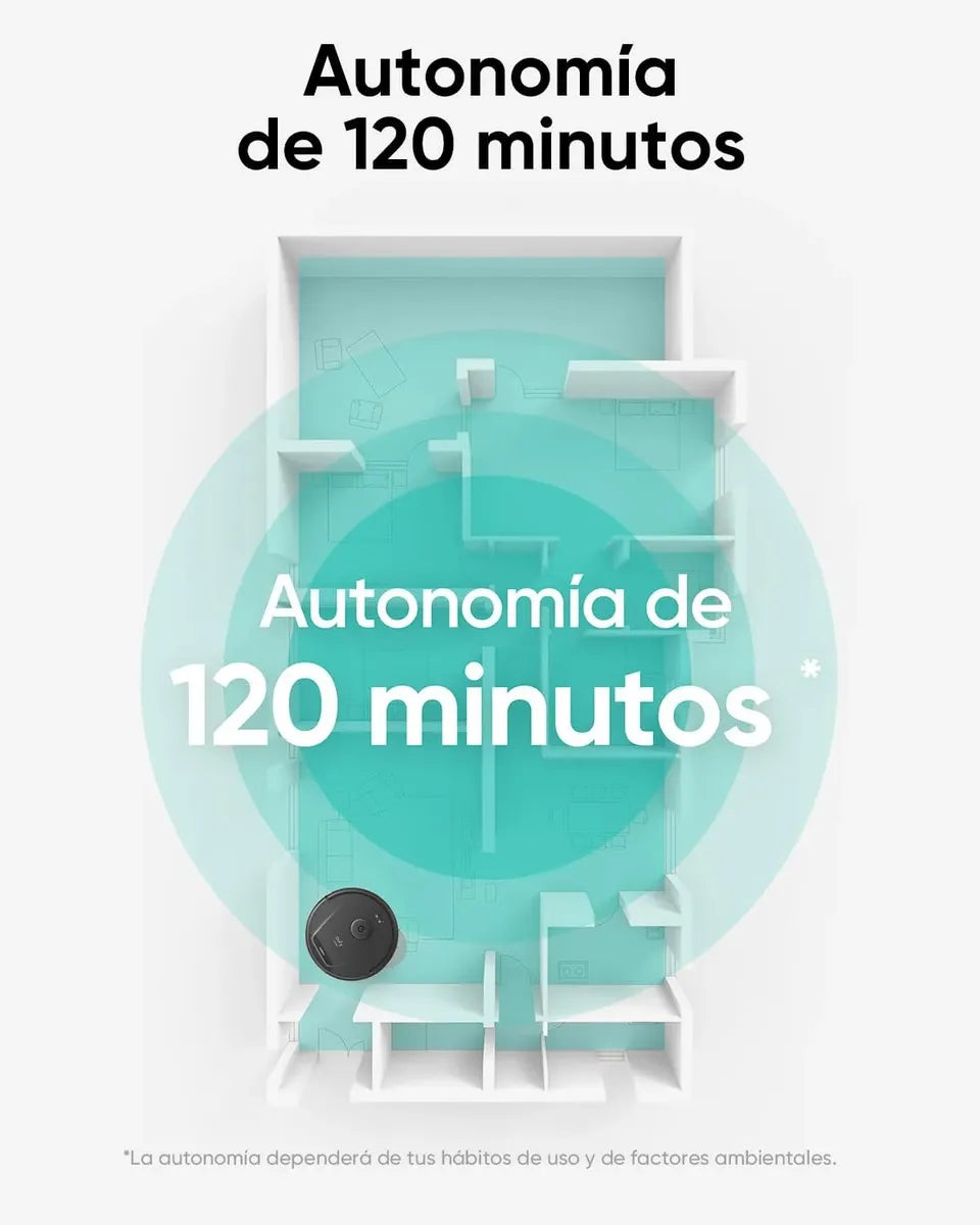 Aspiradora Robot Eufy L60, 5000 Pa, Navegación por Láser iPath 110V