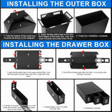 Caja Organizadora para Cartas Coleccionables con 48 Separadores – 12 Cajones Negros