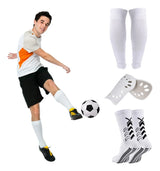 Calcetines Futbol Antideslizantes Con Espinilleras 3 Pack