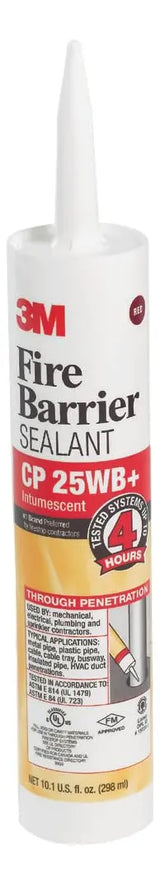3M CP 25WB+ Sellador Cortafuego Intumescente 300 ml – Pack de 4