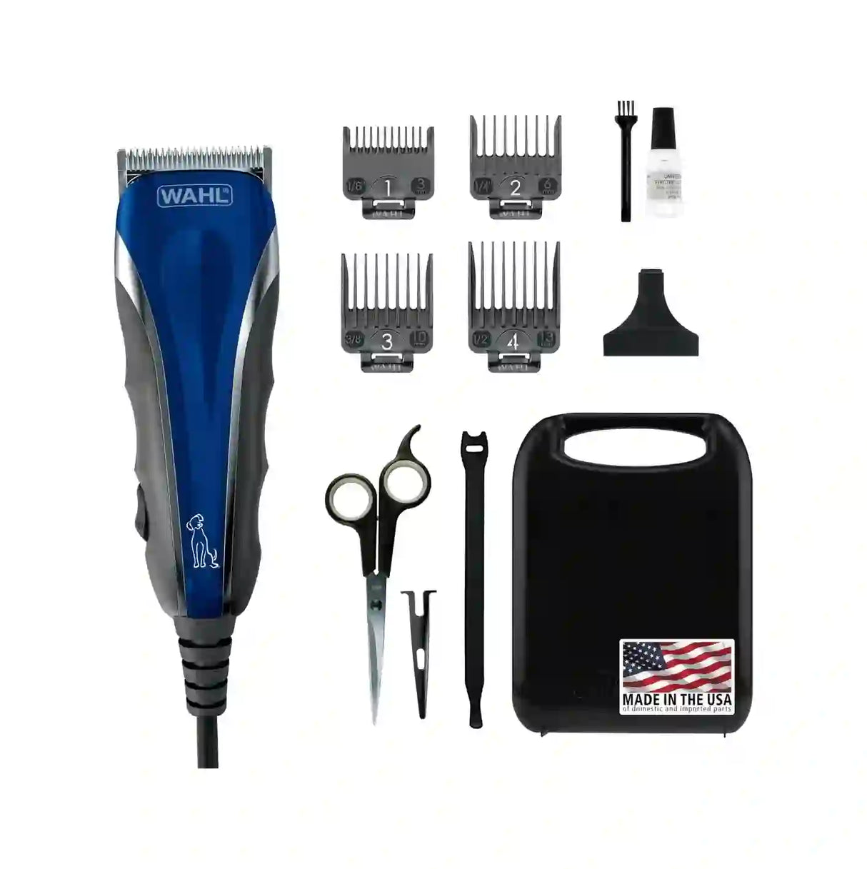 Wahl Usa Pro -grip Pet Grooming Kit Clipper Con Cable