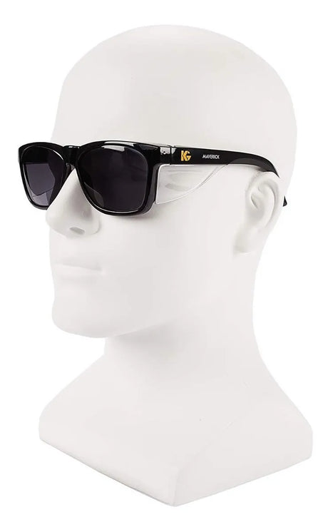 Lentes Seguridad Kleenguard Maverick Oscuro, 99.9% Uv Negro Si
