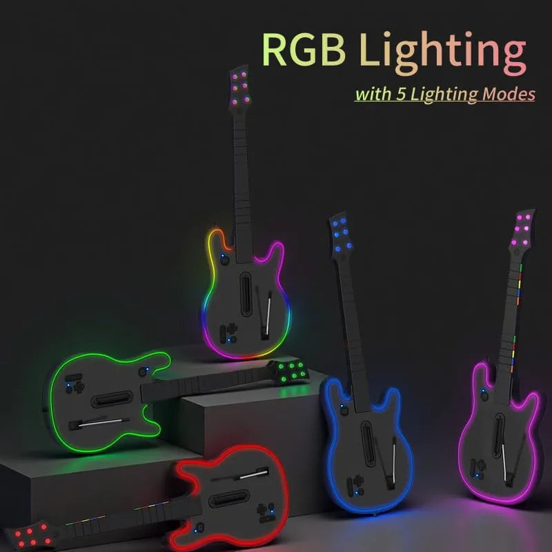 Lyvix Guitarra Inalámbrica Guitar Hero para PS4 PS3 y PC