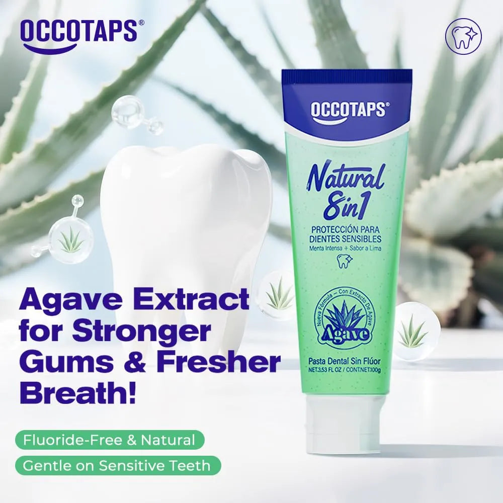 Pasta Dental Occotaps Con Agave Para Dientes Sensibles