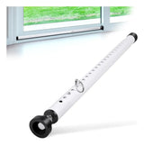 Barra de Seguridad Ajustable para Puertas Corredizas 17–50 Pulgadas – Blanca