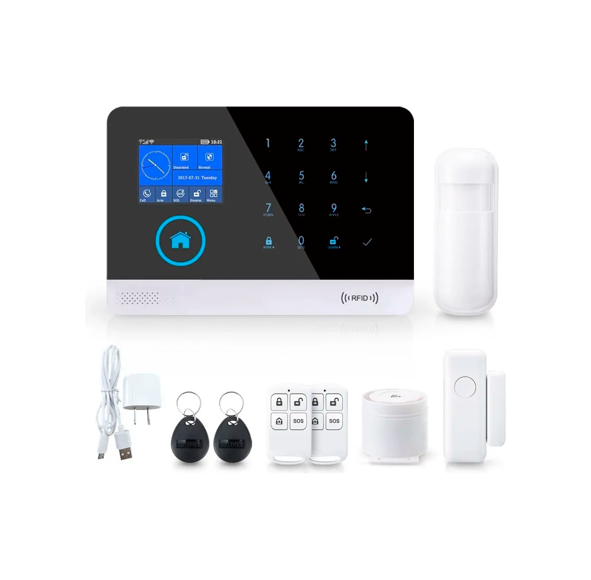 Kit Alarma 4g Seguridad Inteligente Gsm Wifi Tuya Wg103t