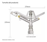 Aspersor Riego Agrícola 1pulgadas Rotación Automática 360°