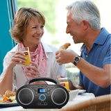 Reproductor Portátil Wiithink Bluetooth / Radio FM / CD / USB – Negro