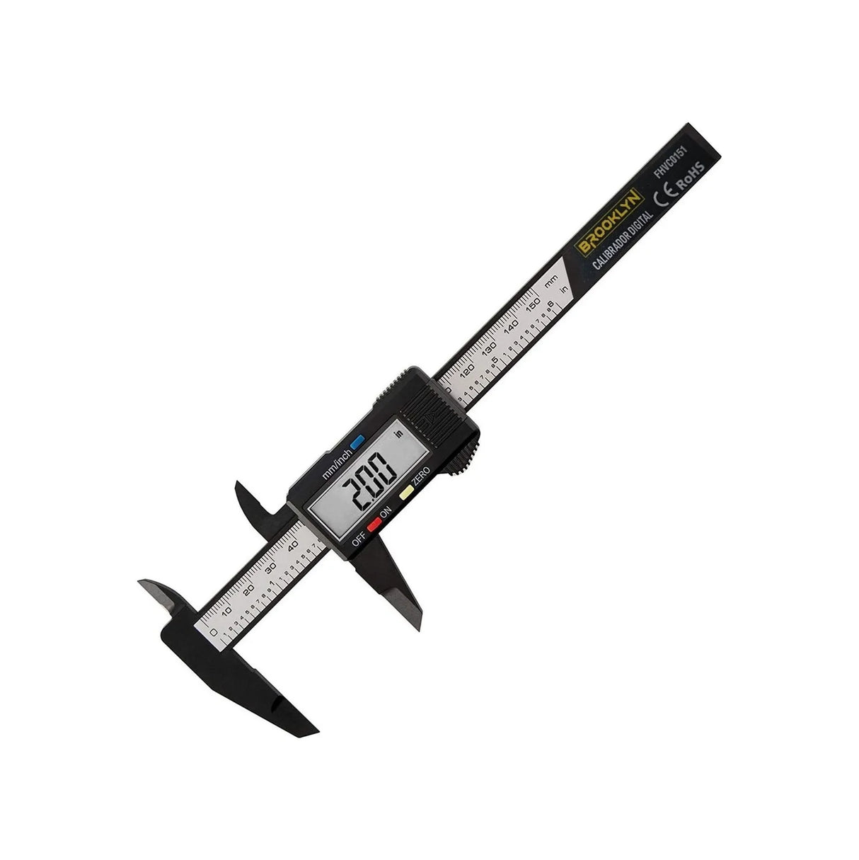 Pie De Metro Regla Digital Profesional Brooklyn 150mm + Caja