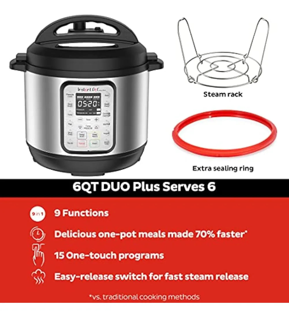 Olla a Presión Eléctrica Instant Pot Duo Plus 6 Qt 9 en 1 120V