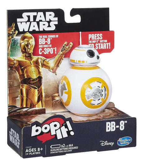 Juego Hasbro Bop It! Edición BB-8 Star Wars con Efectos de Sonido (Version en inglés)