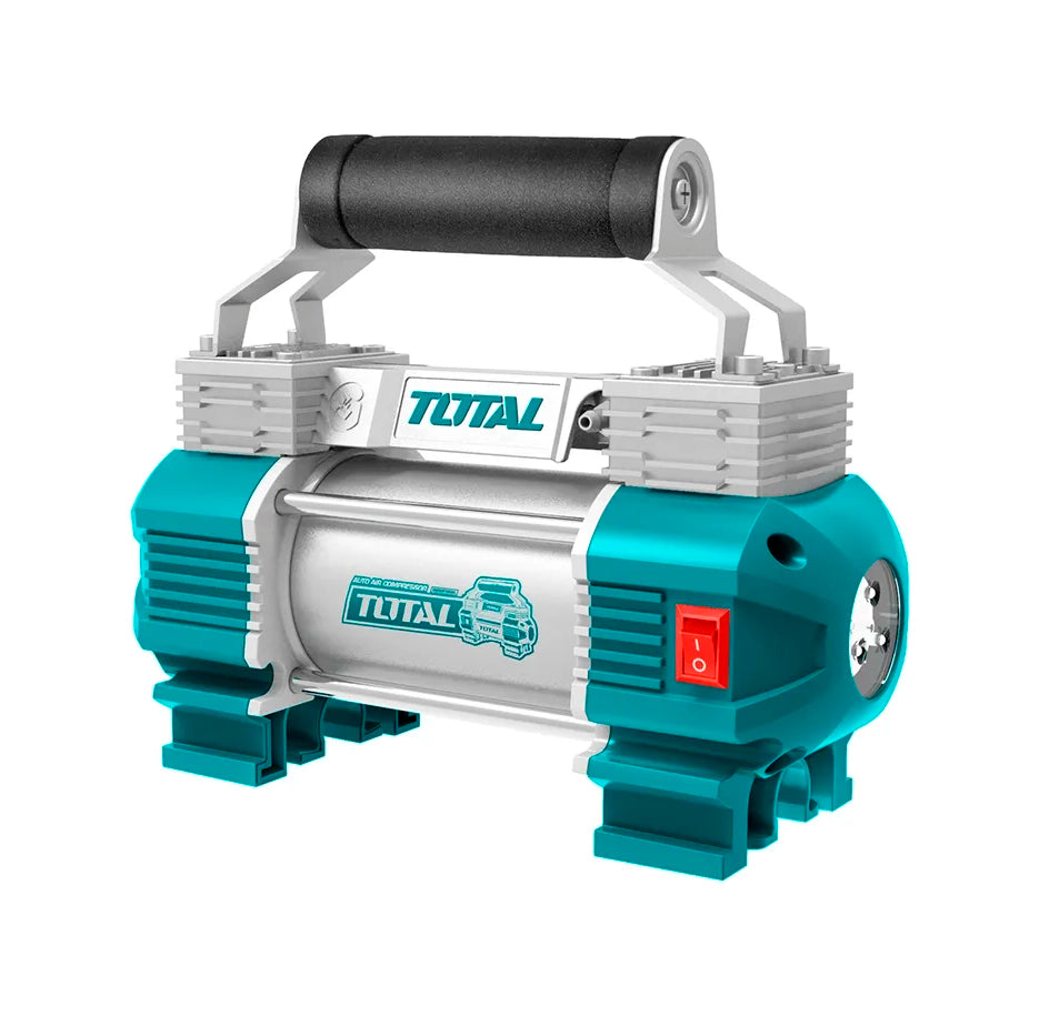 Compresor Para Auto Full 110psi Con Luz + 6 Piezas TTAC2506 TOTAL