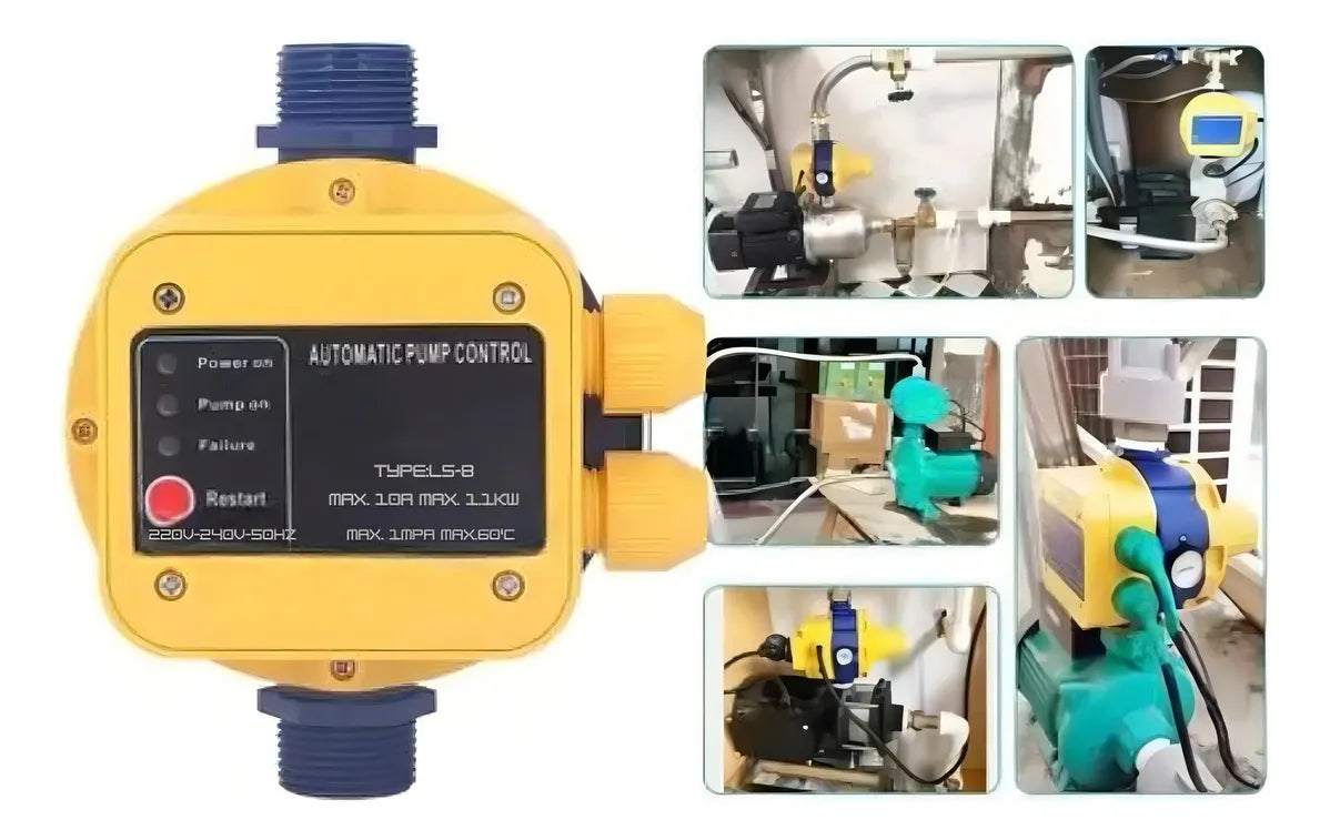 Controlador De Presion Bombas Electrico Control Automatico Bombas Hasta 1,5 Hp Adkar