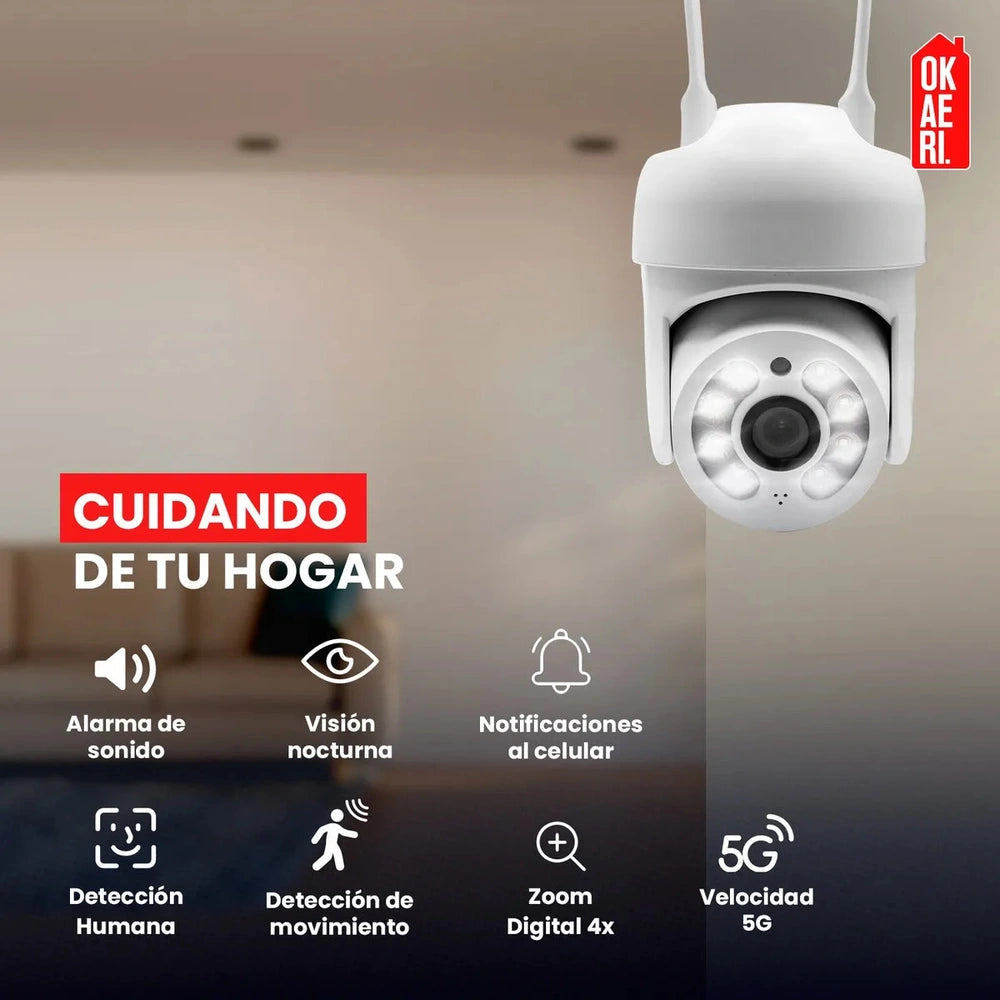 Camara Seguridad 5g Wifi Exterior Impermeable Yoosee Okaeri