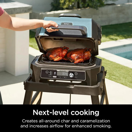 Estante para Ahumado y Asado Ninja Woodfire XSKRSTRKXL | Compatible con Series OG800 y OG900 | Acero Inoxidable