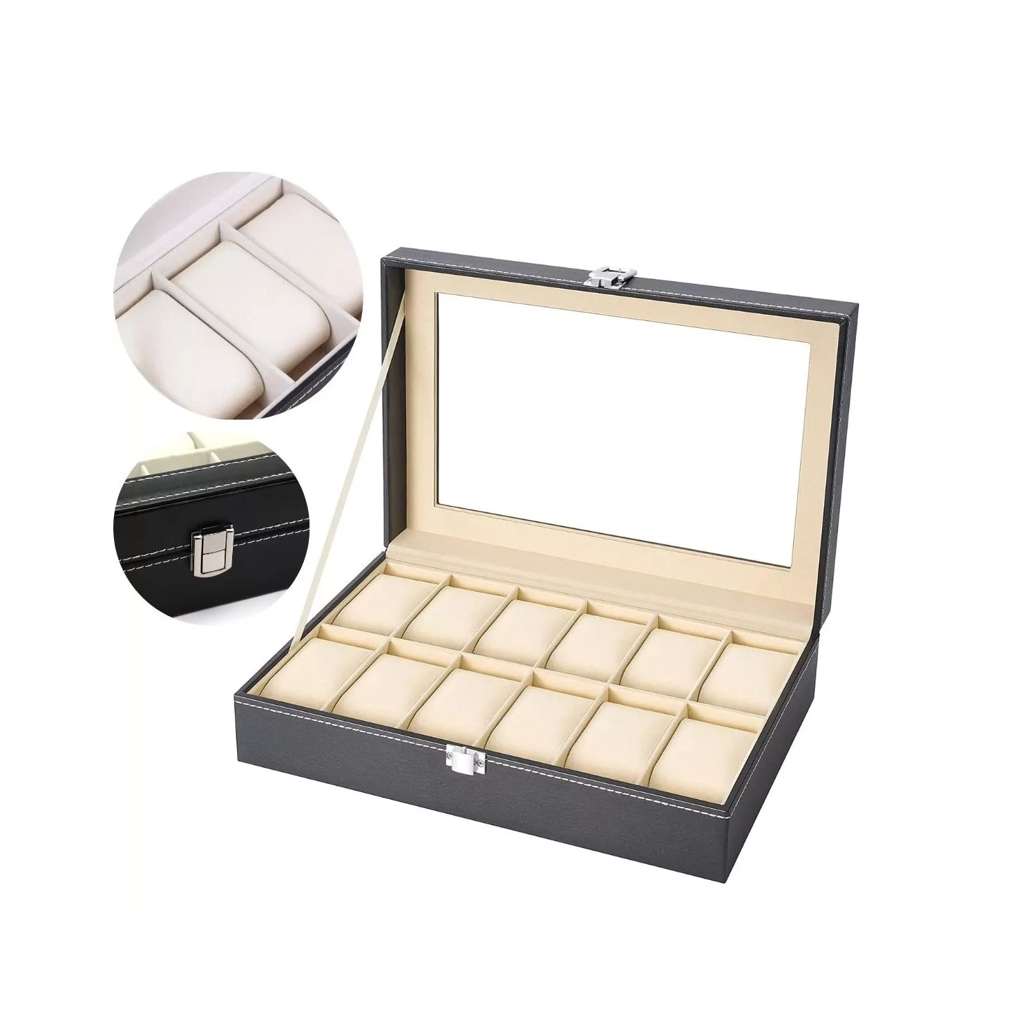 Caja Organizador Relojes Set Relojeria Estuche Para Relojes