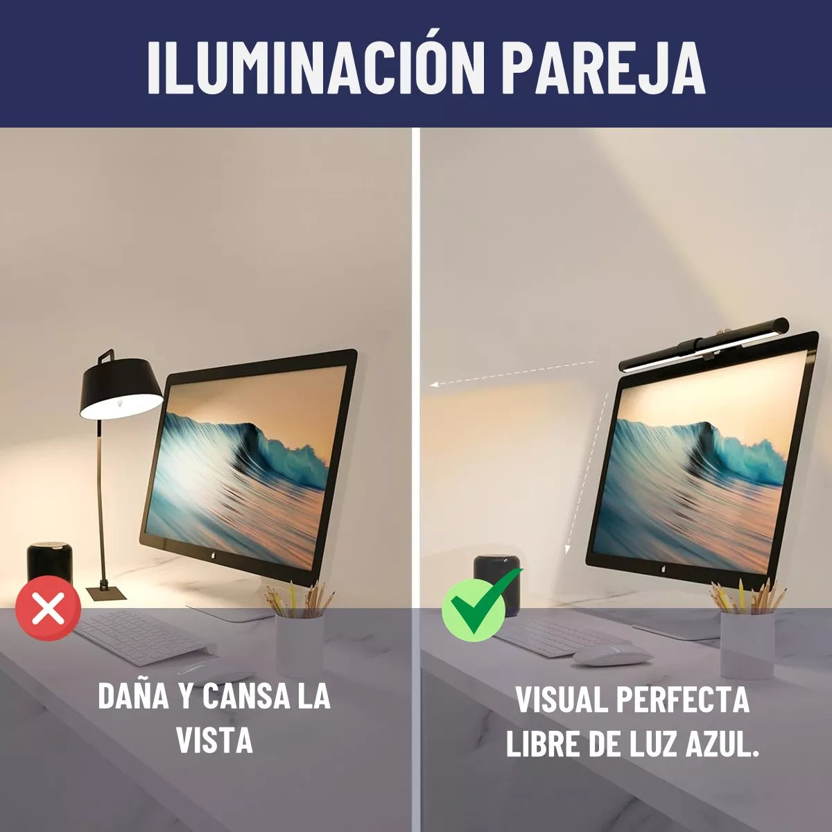 Barra De Luz Led Monitor Maxwell Lampara Escritorio Notebook