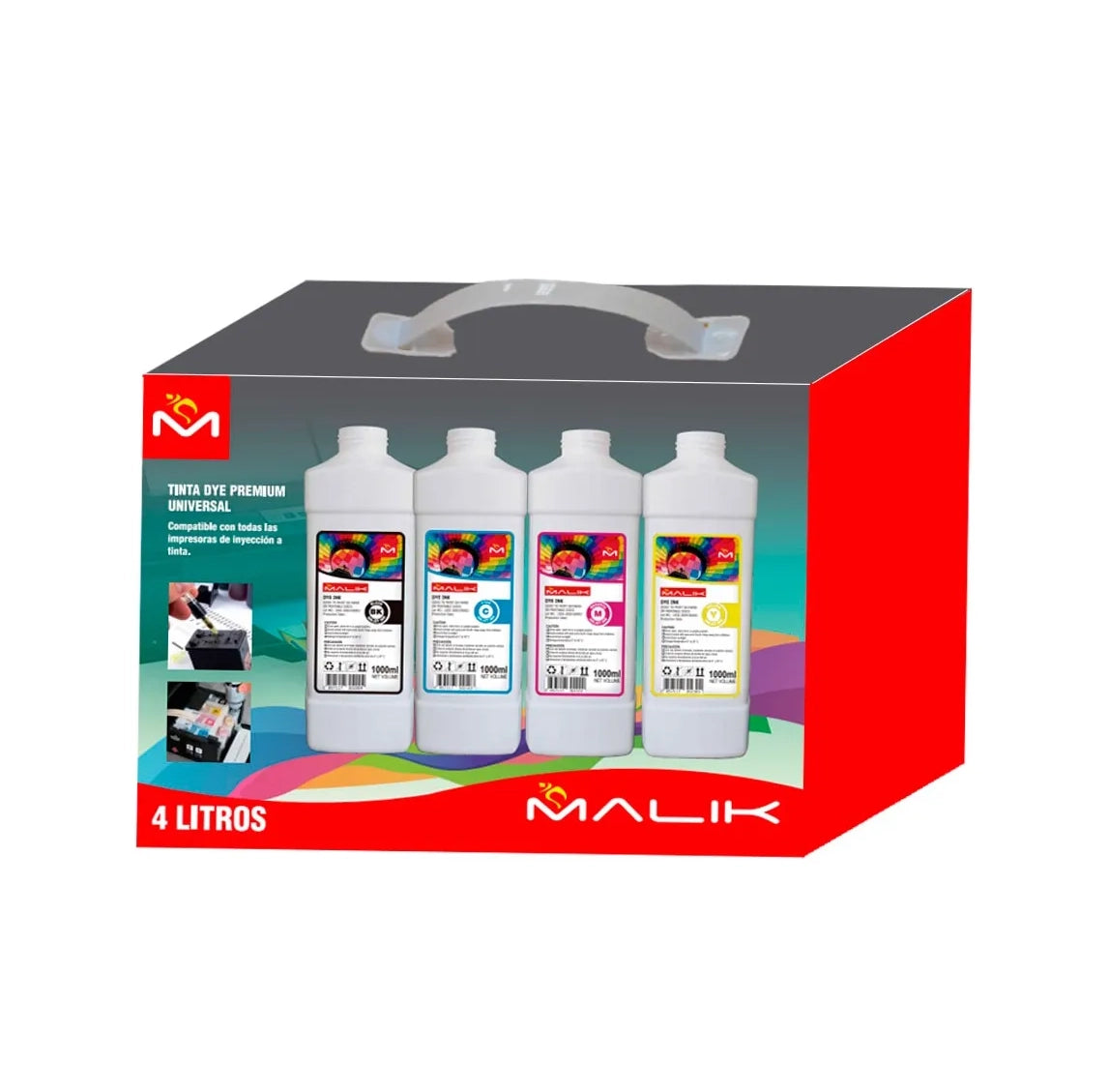 Pack 4 Litros Para Brother Bt5001cmy D60bk Dcp-t300