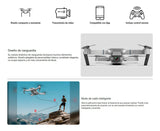 Drone Con Cámara Dual Hd E88 Wifi 3 Baterías Y Protectores Color Negro