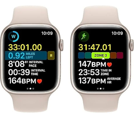 Apple Watch Series 8 GPS 45 mm Starlight | Reacondicionado | Correa Deportiva Color Starlight | Embalaje Alternativo