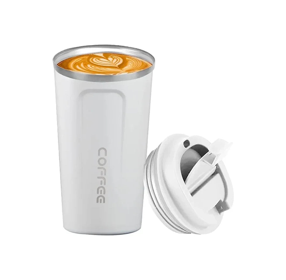 Vaso Termico Portátil De Doble Capa De Acero Inoxidable Café