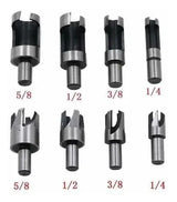Set 8 Brocas Cortadoras de Tapón o Tarugo para Madera