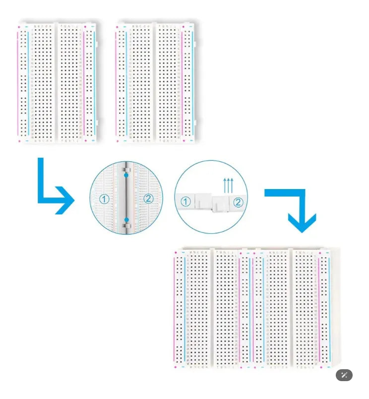 Protoboard Steren Proto De 6 Piezas, Placa De Pruebas Arduin