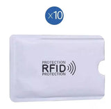 Pack 10u Sobre Protector Robo Tarjeta Rfid Crédito Y Débito