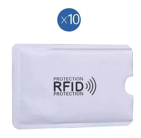 Pack 10u Sobre Protector Robo Tarjeta Rfid Crédito Y Débito