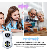 Cámaras De Seguridad E27 Wifi 4mp Hd Doble Lente