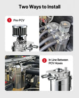 Oil Catch Can Evil Energy Bafled De Aluminio Universal De 300