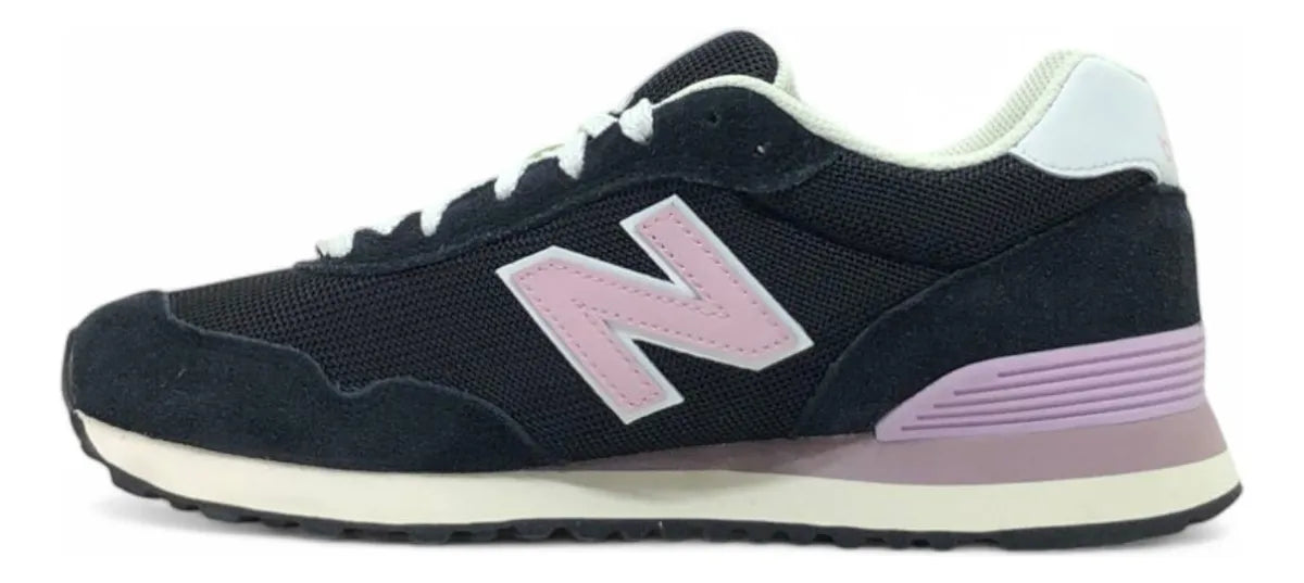 Zapatilla New Balance Mujer Wl515cbr Negro Rosa Lila