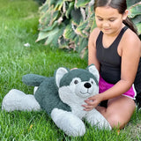 Peluche Husky MaoGoLan 28 cm | Perro de Felpa Suave | Juguete de Peluche
