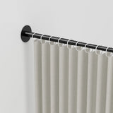 Cortina Ducha Tela Impermeable Barra Telescópica