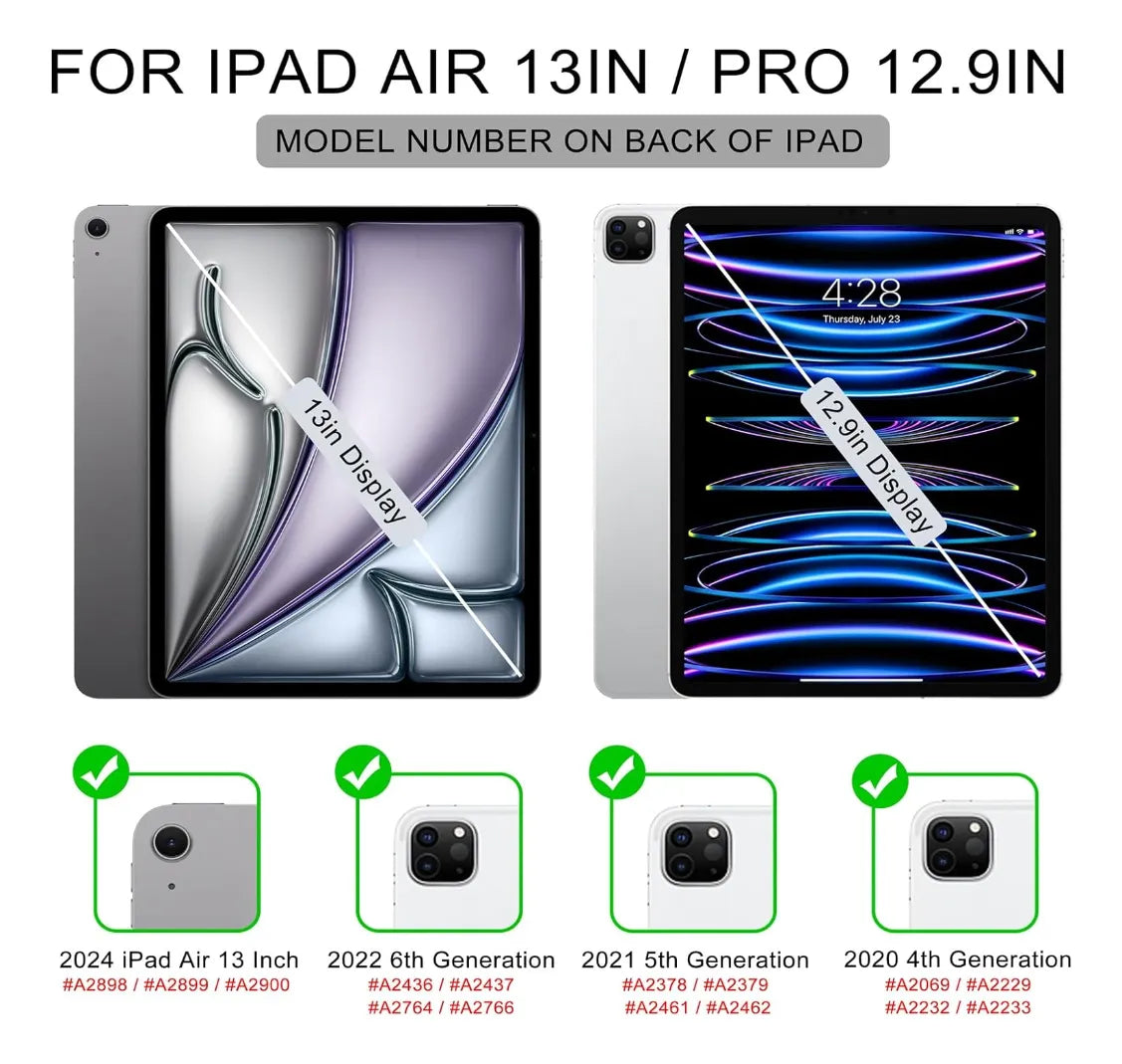 Carcasa Fundas Smart Cover Para iPad Air 13 Pulgadas M2 2024