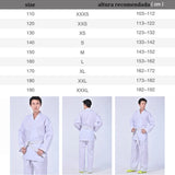 Traje Dobok De Kimonos Taekwondo Resistente Blanco Cómodo