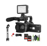 Paquete Videocámara Minolta MN4KPRO 4K UHD 60 FPS 64 MP WiFi Kit Profesional