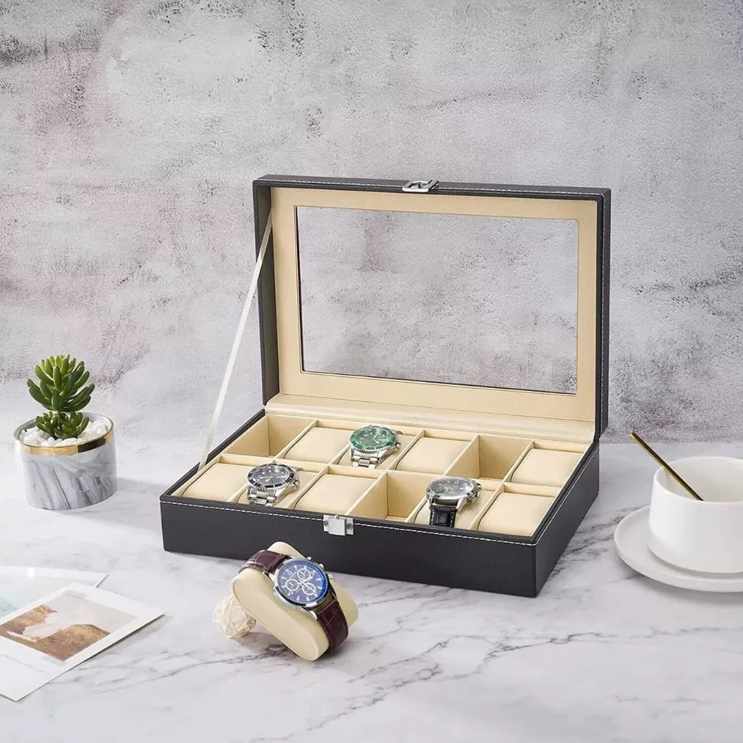 Caja Organizador Relojes Set Relojeria Estuche Para Relojes