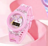 Reloj De Cuarzo Digital Para Niña Mas Pulsera