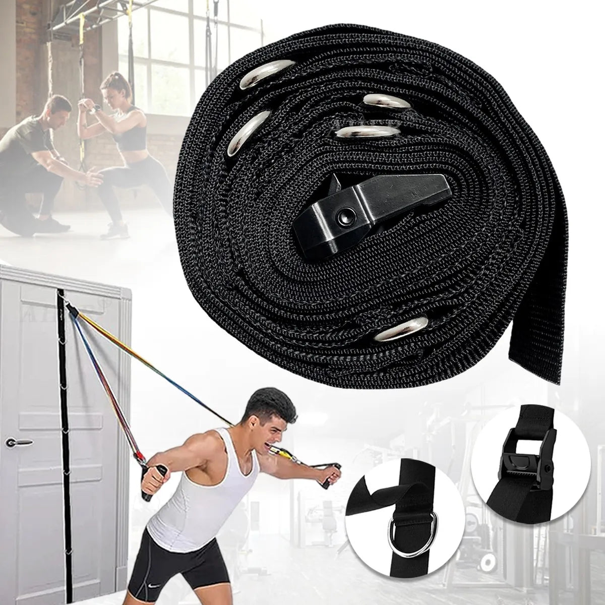 Bandas De Suspensión Training Home Fitness Correa De Anclaje