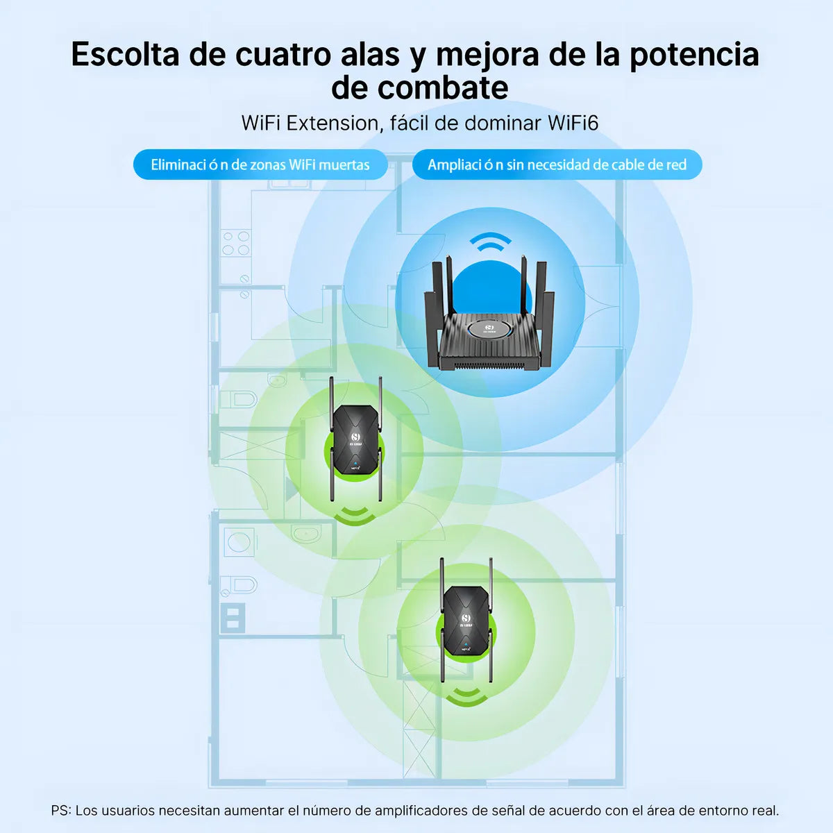 Repetidor Js Ax1500 Wifi 6 Dual Band 2.4g/5.8g 1500mbps